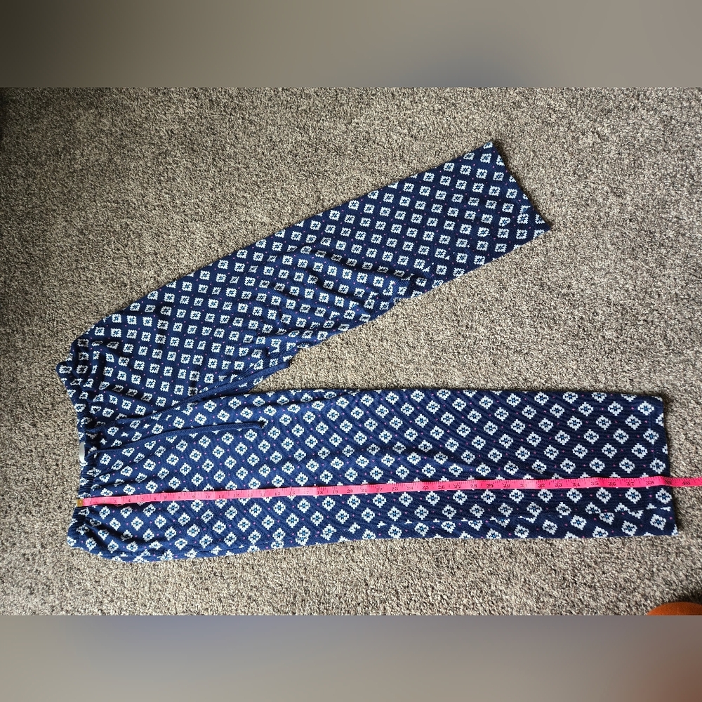 Cuddle Duds Pajama Set S Blue Layers Fair Isle Long Sleeve Jogger Pants Soft - Picture 6 of 13